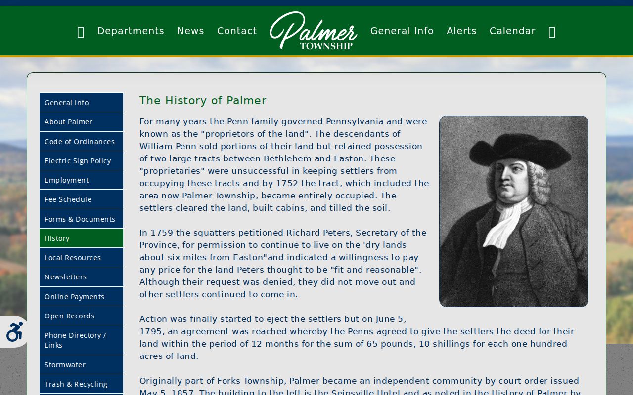 Palmer Township city directory history source for historical locality research