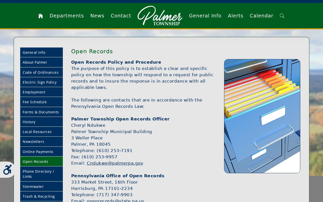 Palmer Township neighbors Open Records request information