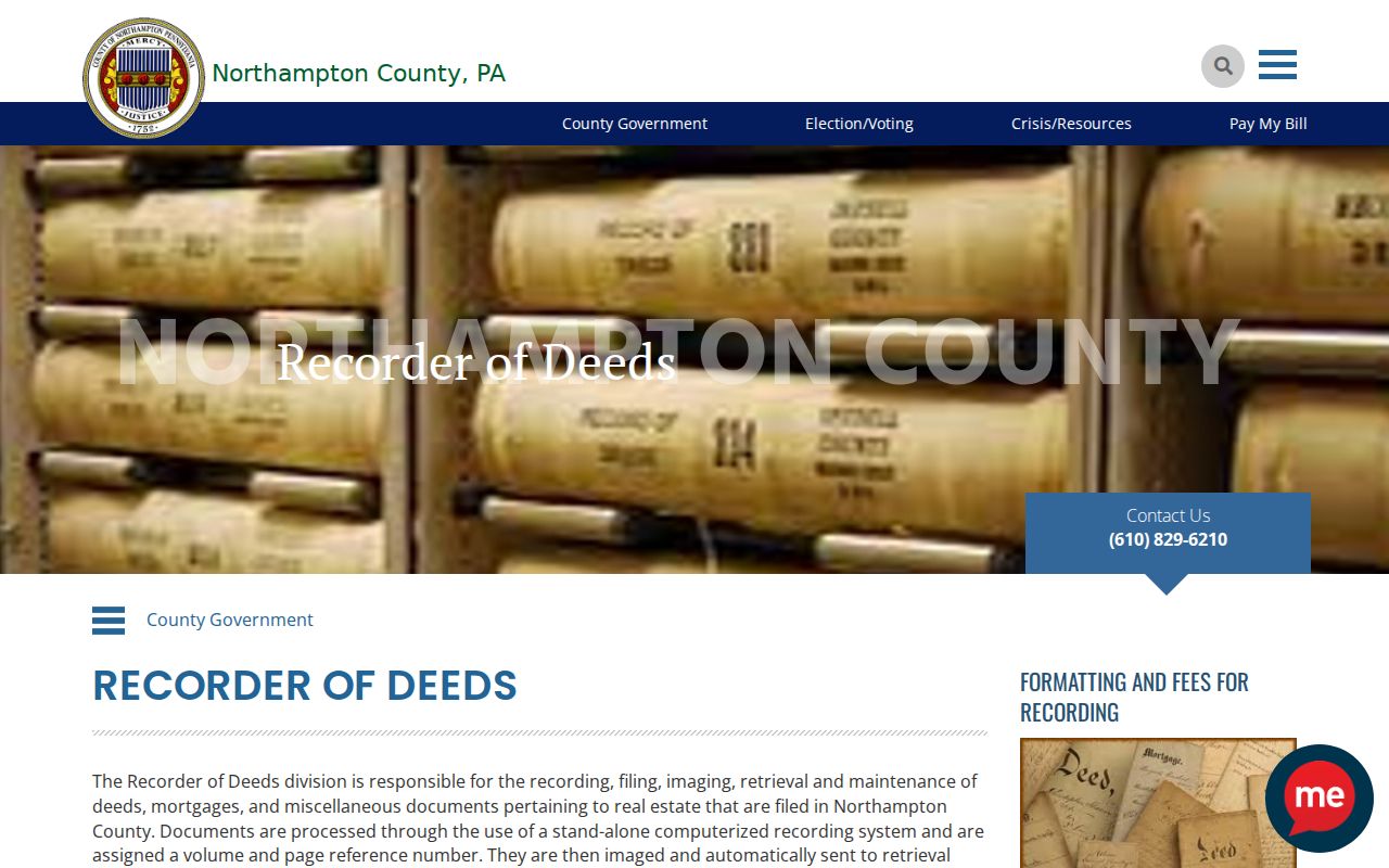 Palmer Township previous residents deed research through Northampton County Recorder of Deeds