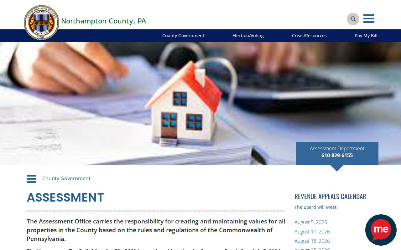 Palmer Township street directory Northampton County assessment page